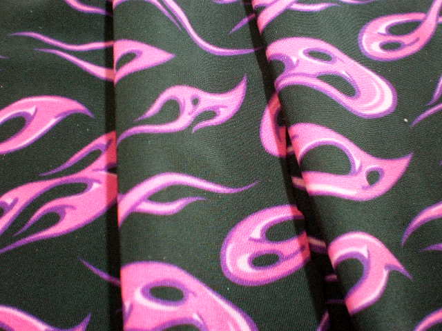 1. Purple-Pink-Black Flame Print